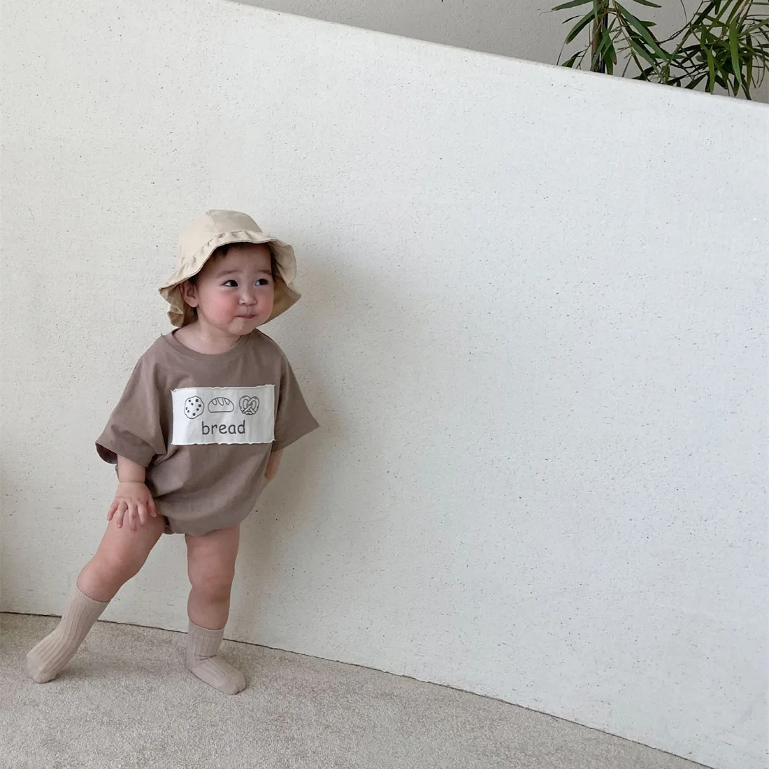 2025 Summer New Baby Short Sleeve Bodysuit Cute Bread Print Infant Clothes Newborn Toddler Boy Girl Loose Casual Jumpsuit 6 2025 Summer New Baby Short Sleeve Bodysuit Cute Bread Print Infant Clothes Newborn Toddler Boy Girl Loose Casual Jumpsuit - Image 6