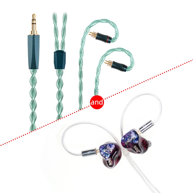 SeeAudio KAGUYA 4BA + 4EST 有線イヤホン See Audio Kaguya 4BA + 4EST In-Ear Monitors IEMs Earphone