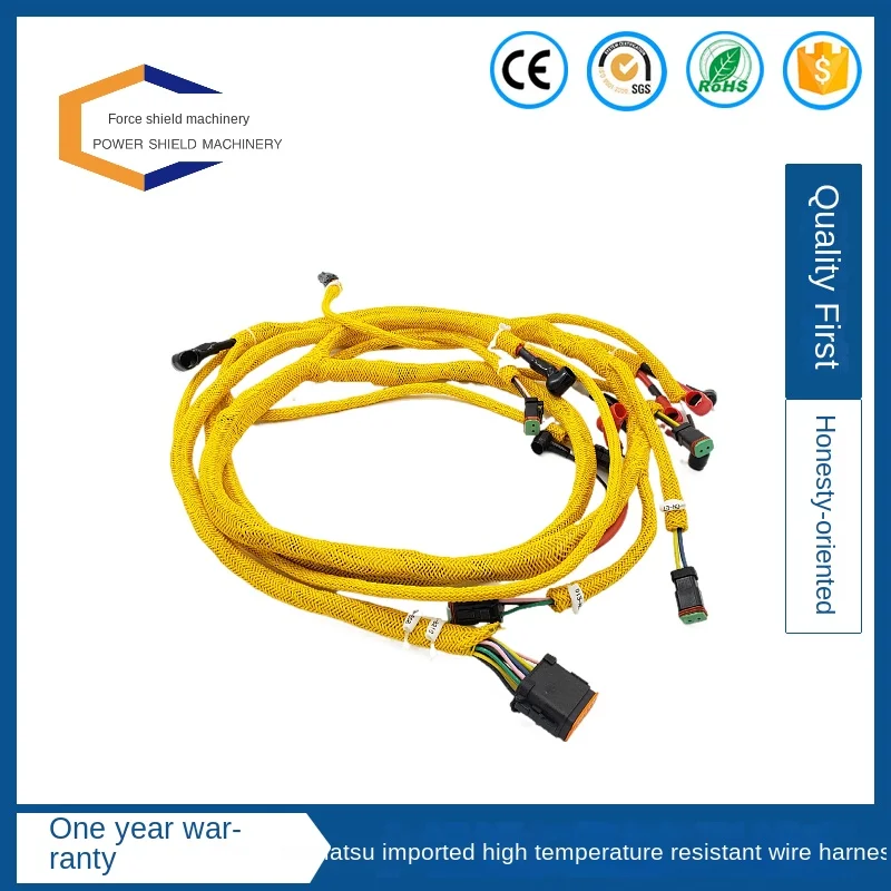 

Экскаватор подходит для Komatsu pc360-7 350-7 300-7 импортные высокотемпературные аксессуары для жгута проводов двигателя