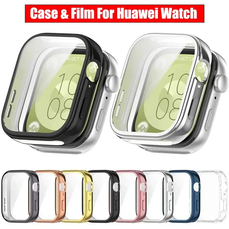Premium TPU Plating Protective Case with Screen Film