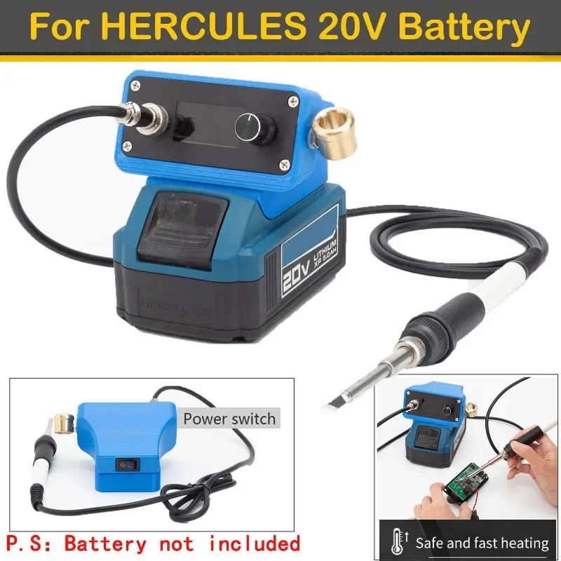 OLED T12 Soldering Station For Hercules 20V Battery Digital Electronic Welding Iron DIY  (Not include battery) led lantern battery operated warm light power saving handle waterproof ideal gift halloween retro plastic electronic candle lamp