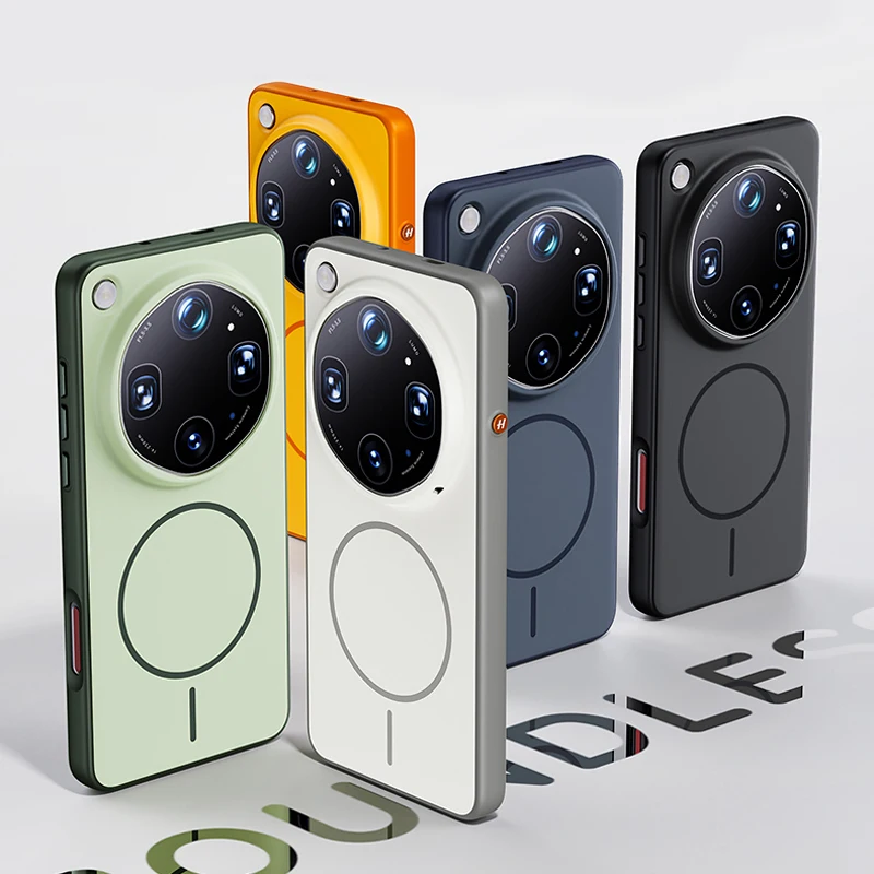 ELVEV Magnetic Hybrid Case with Skin-Feel and Wireless Charging Protection