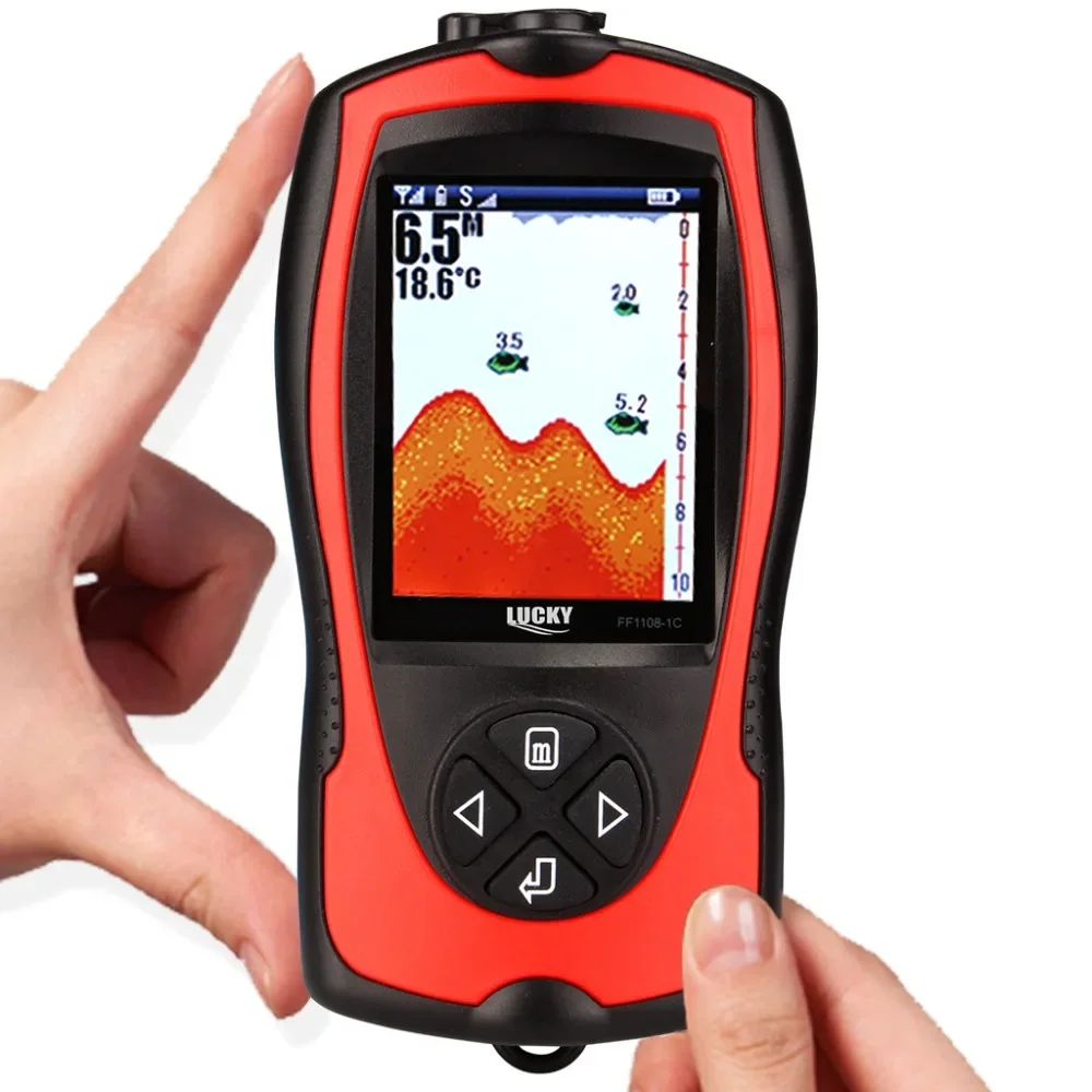 LUCKY-Portable Wireless Fish Finder, Sonar River Lake and Sea, Alarm Fish Finder, 147ft, 45m