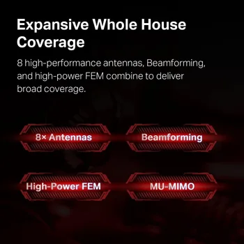 TP-Link WiFi 6 Internet Gaming Router - Tri Band High-Speed ax Router, Wireless Smart VPN Router for a Large Home, 2.5G WAN 4