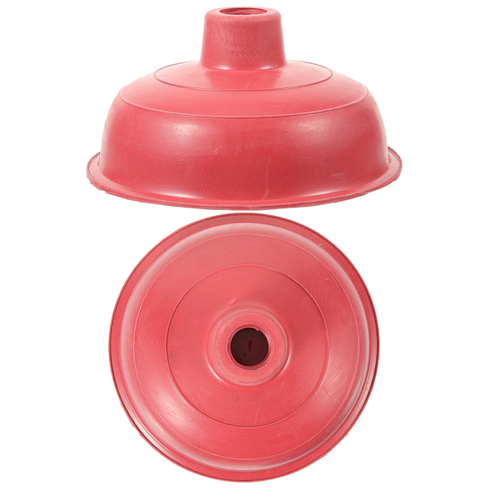 

2 Pcs Cleaning Supplies Rubber Force Cup Head Toilet Plunger Cups Supply Accessories Small Replacement Red Home Accessory