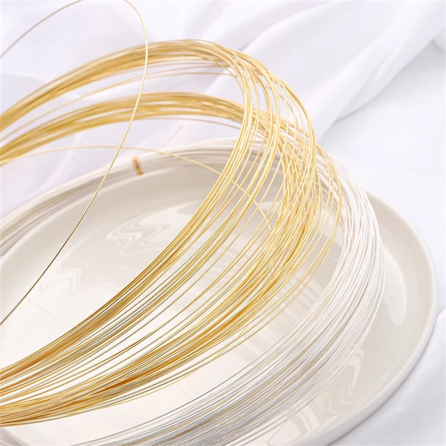 Gold Plated Wire Jewelry Making  Accessories Accessories Wire - Diy  Jewelry Making - Aliexpress