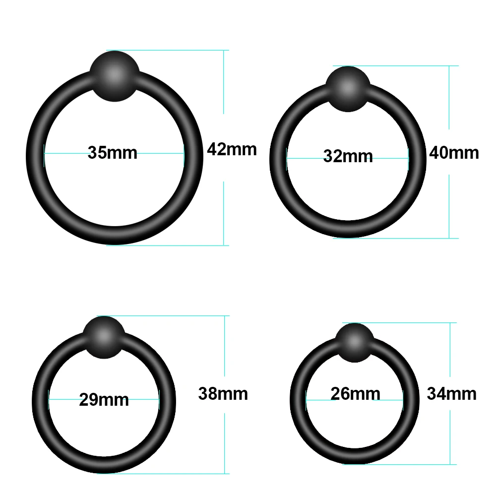 Silikonringe 4 STÜCKE Ring Sexspielzeug für Männer Männliche Verzögerung Ejakulation Hodensack Sperrring Erwachsene Waren_voghion.com