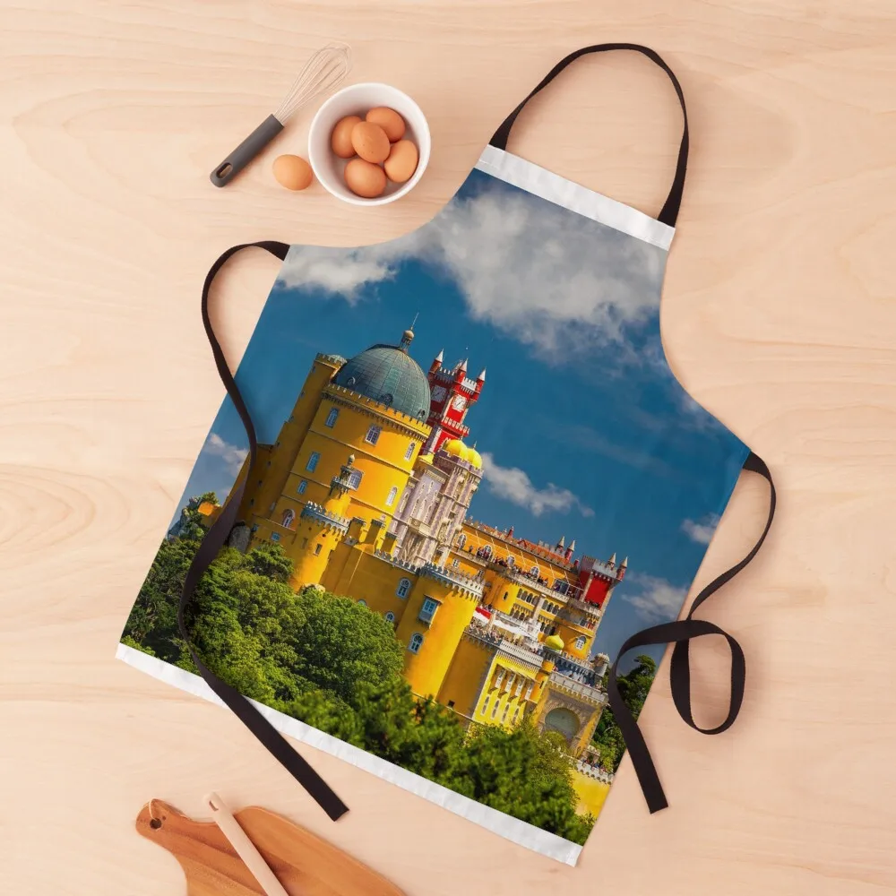Pena National Palace, Sintra, Portugal. Apron For Women Goods For Home And Kitchen Apron