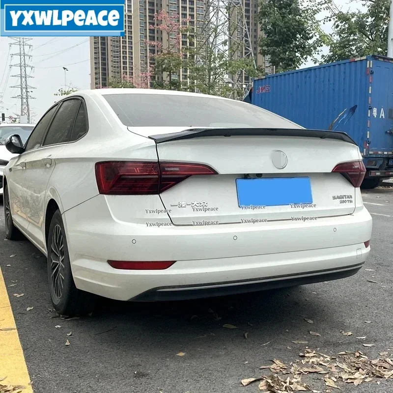

R Style ABS Glossy Black Rear Trunk Lip Spoiler Car Accessories For Volkswagen VW Jetta MK7 2019 2020 2021 2022 2023