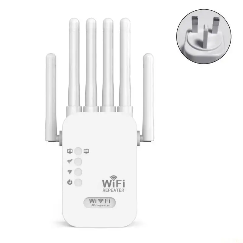 H7BB 증폭기 300M 2.4GHz 네트워크 증폭기 WiFi 부스터(안테나 6개 포함)