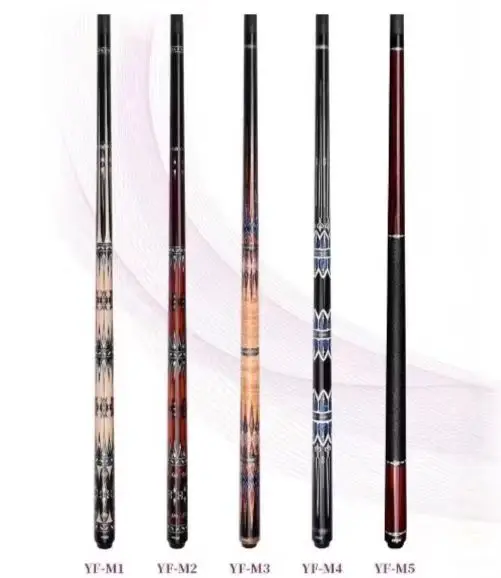 2026프리미엄 YFEN M1-M4 58인치 카본 파이버 12.5mm 1/2 당구 큐 연장대 포함