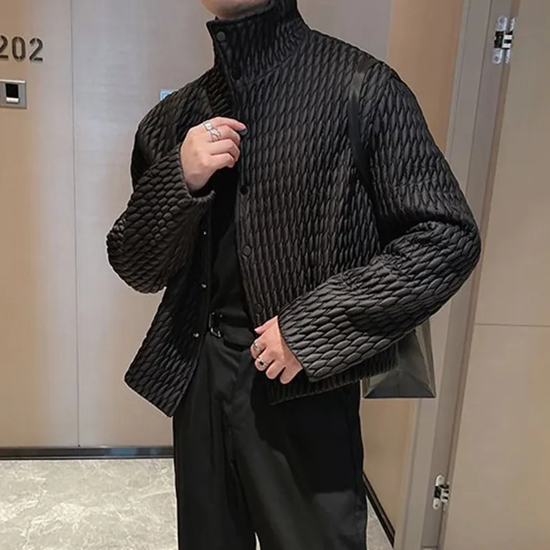 High-level Lightweight Cotton Coat for Men's Casual Ruffian Handsome Short Parkas Men's Korean New Winter Fashion Padded Jackets