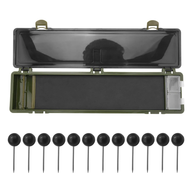 Carp-Rig-Box-With-Fish-Hook-Carp-Fishing-Storage-Box-Rig-Board-With ...