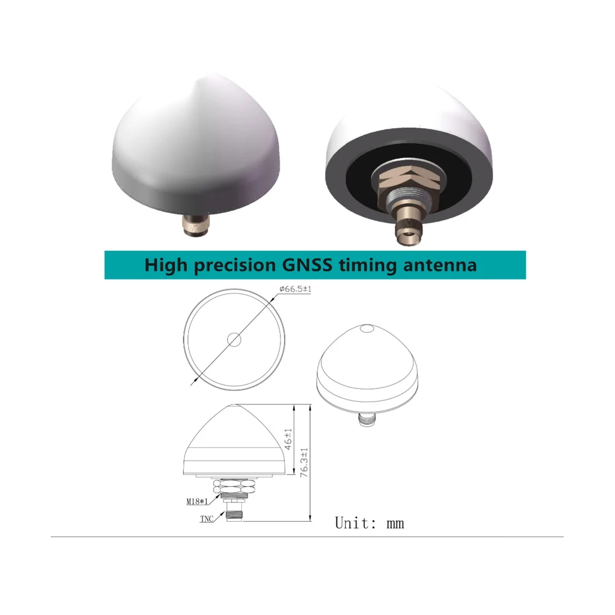 Small Size New High Precision Navigation Timing GNSS Antenna,For Zed-F9P RTK GPS Antenna GPS Glonass Galileo GNSS L1