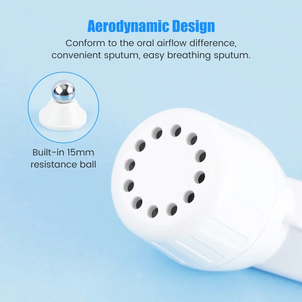 Breath Mucus Removal Device Lung Expander Strengthener Breathing Exercise Respiratory Muscle Trainer Phlegm Relief Clear Therapy