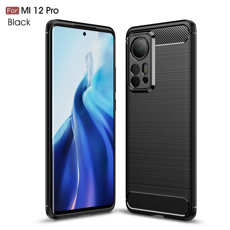 For Xiaomi 12 Pro Case Carbon Fiber Shockproof Armor Bumper Case For Xiaomi 12 Pro Cover For Xiaomi 12 12 Pro Xiaomi 12 Ultra iphone 12 pro case