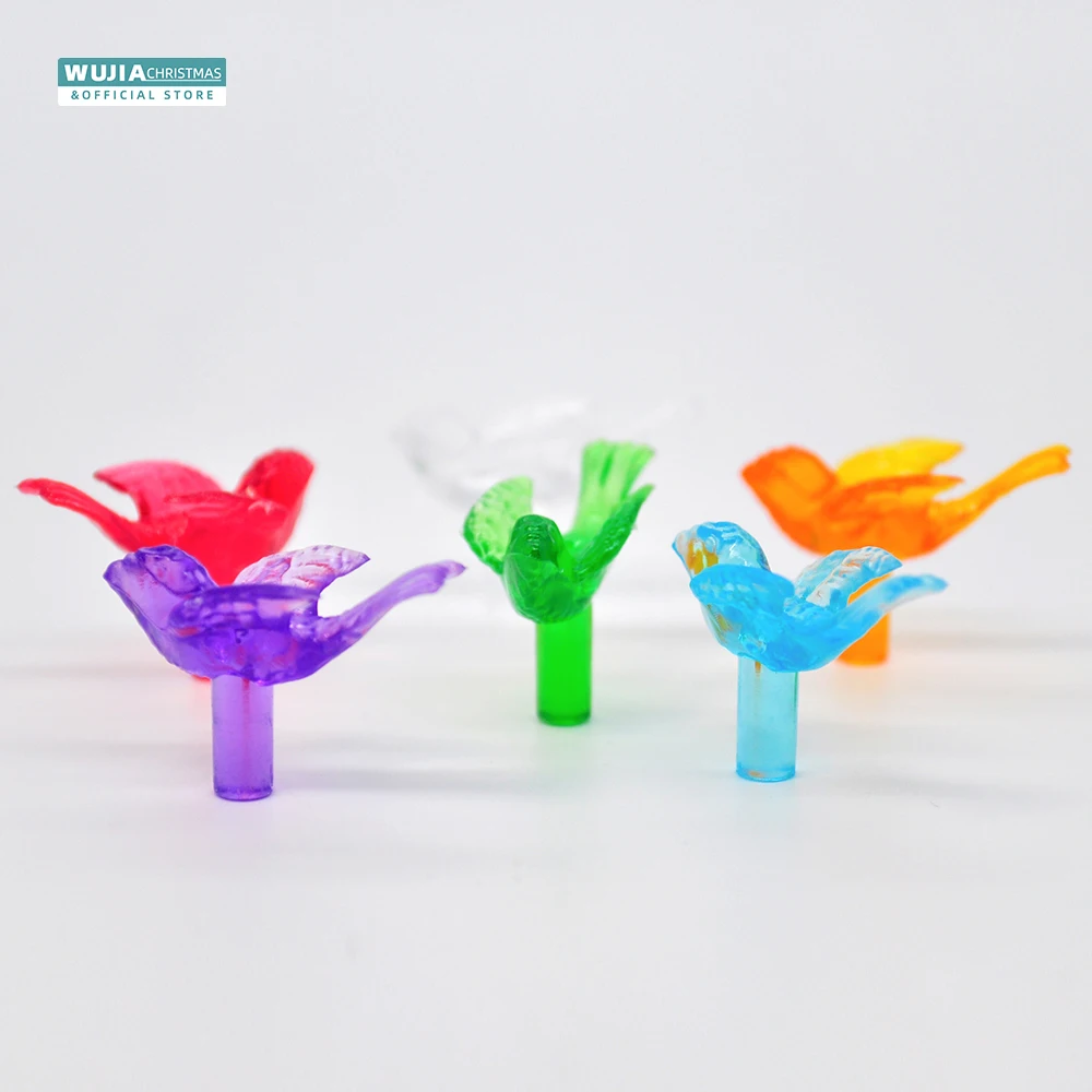 Christmas Tree Decoration Christmas Lamp Decoration 50pcs Creative Hobbies Ceramic Christmas Tree Replacement Lights Medium Multi Color Bird/Dove Light Country Art No&euml;l Accessories
