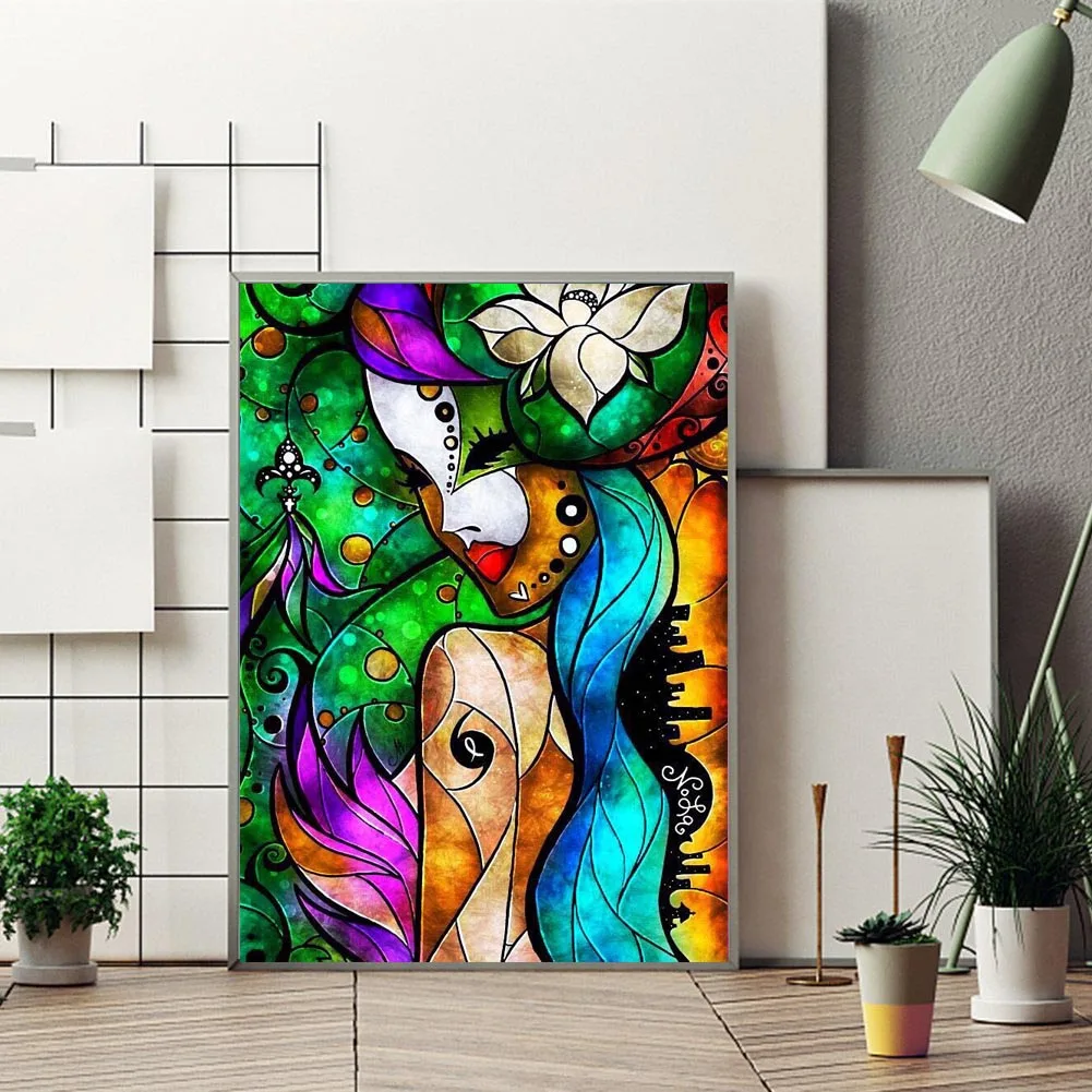 Pintura de diamantes para adultos, arte abstracto, conjunto de manualidades  geométricas, Gema de diamante, punto de cruz, Diy5d completo, decoración  del hogar, regalo - AliExpress