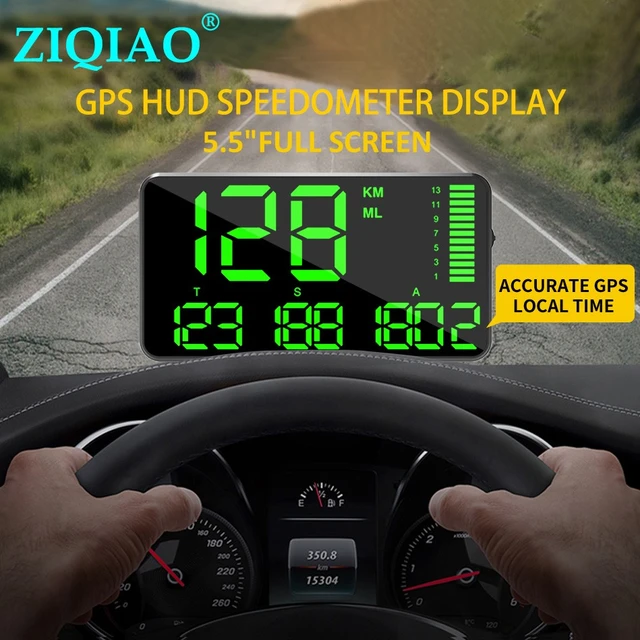 C80 Digital Car Hud Head Up Display Gps Compteur de vitesse