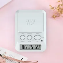  Led Digital Timer Digital Audible Timer  Kitchen Study Alarm Manual Electronic Large Buttom Countdown Clock Kitchen Accessories 