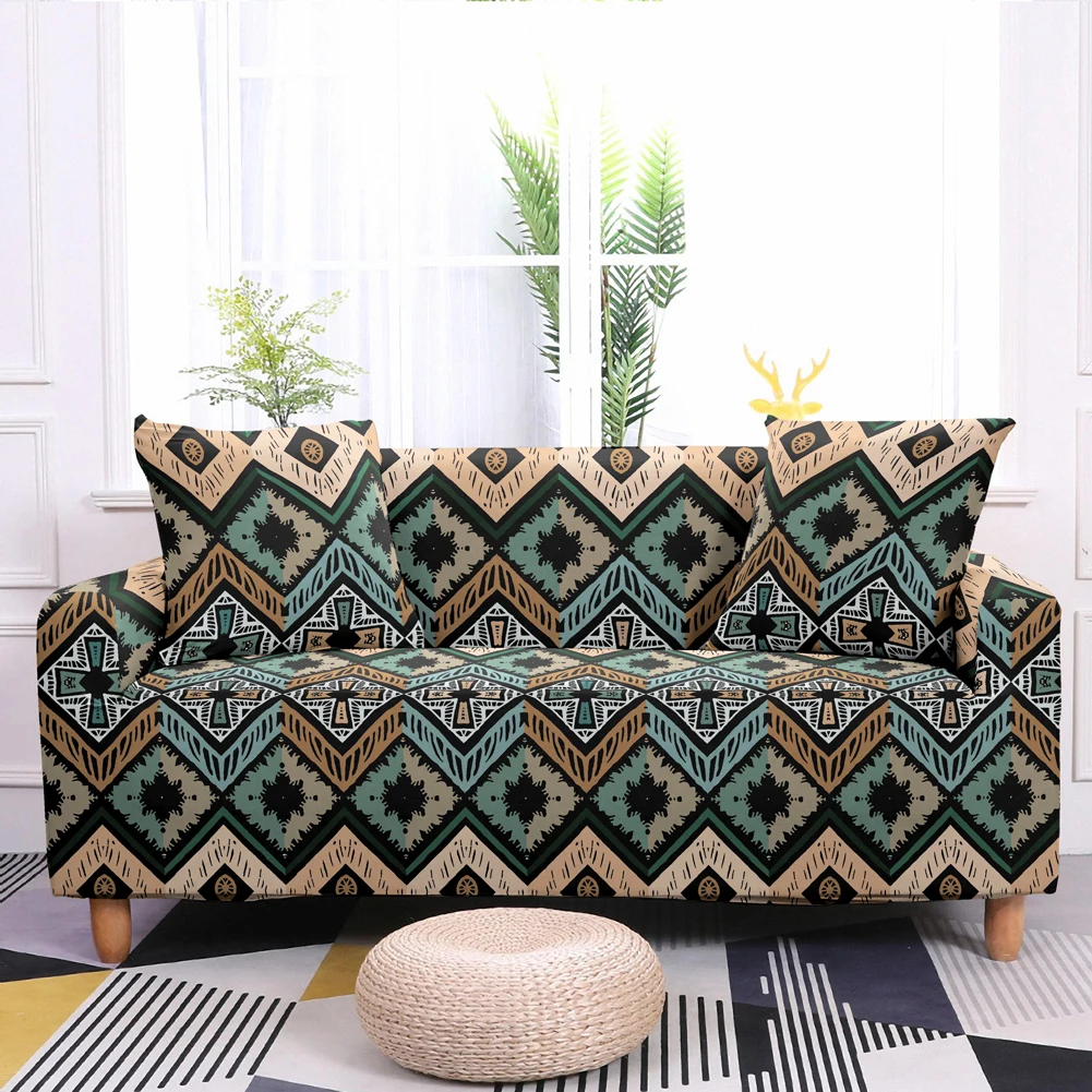 

Mandala Sofa Cover Elastic Sofa Cover for Living Room Geometric Stretch Couch Cover 1/2/3/4 Seater L Shape Corner Sofa Slipcover