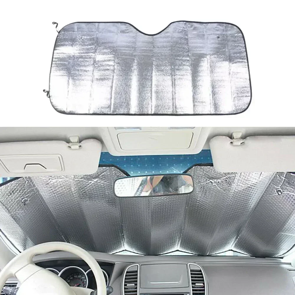 Car Sun Shade UV Curtain Car Sunshade Film Windshield Visor Front Windshield Sunshade Cover Front Window Sunshade
