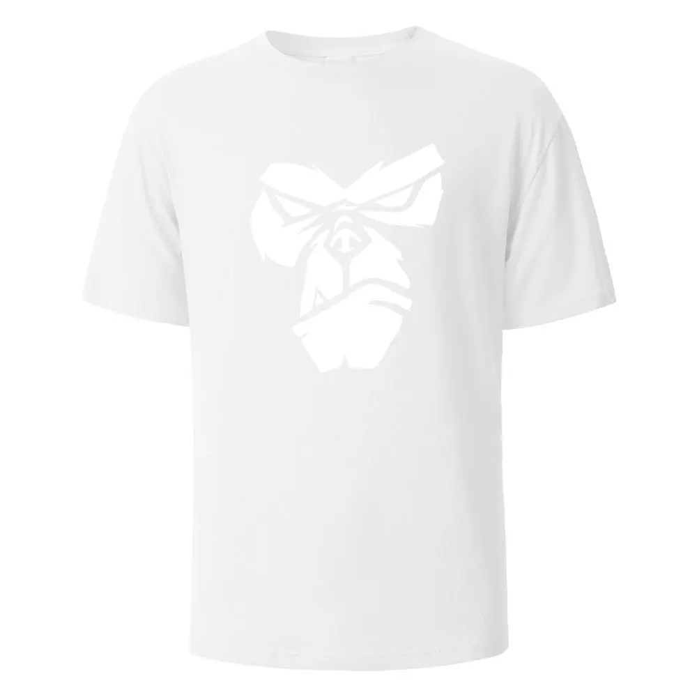 Gorilla Face Graphic Oversized Cotton T-Shirt - Unisex Casual Streetwear Tee
