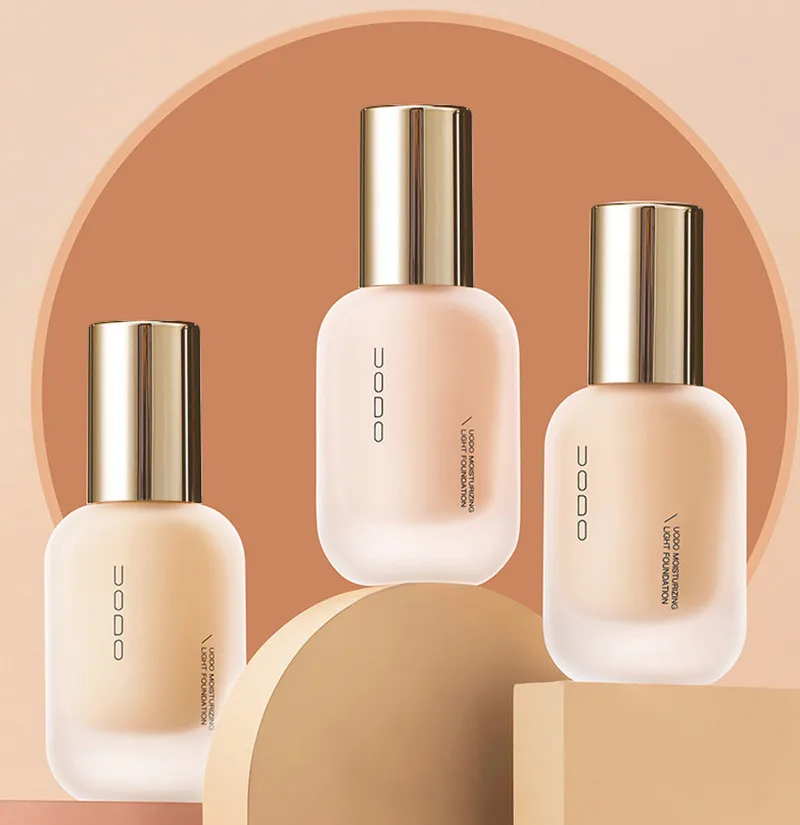 UODO Matte Face Make Up Liquid Foundation Primer Oil Control Hydrating Moisturizing Concealer Skin Care Long-lasting 4