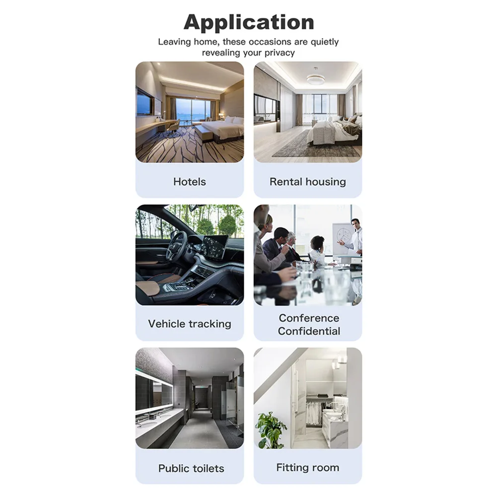 Wireless Camera Detector Adjustable Sensitivity RF Scanner
