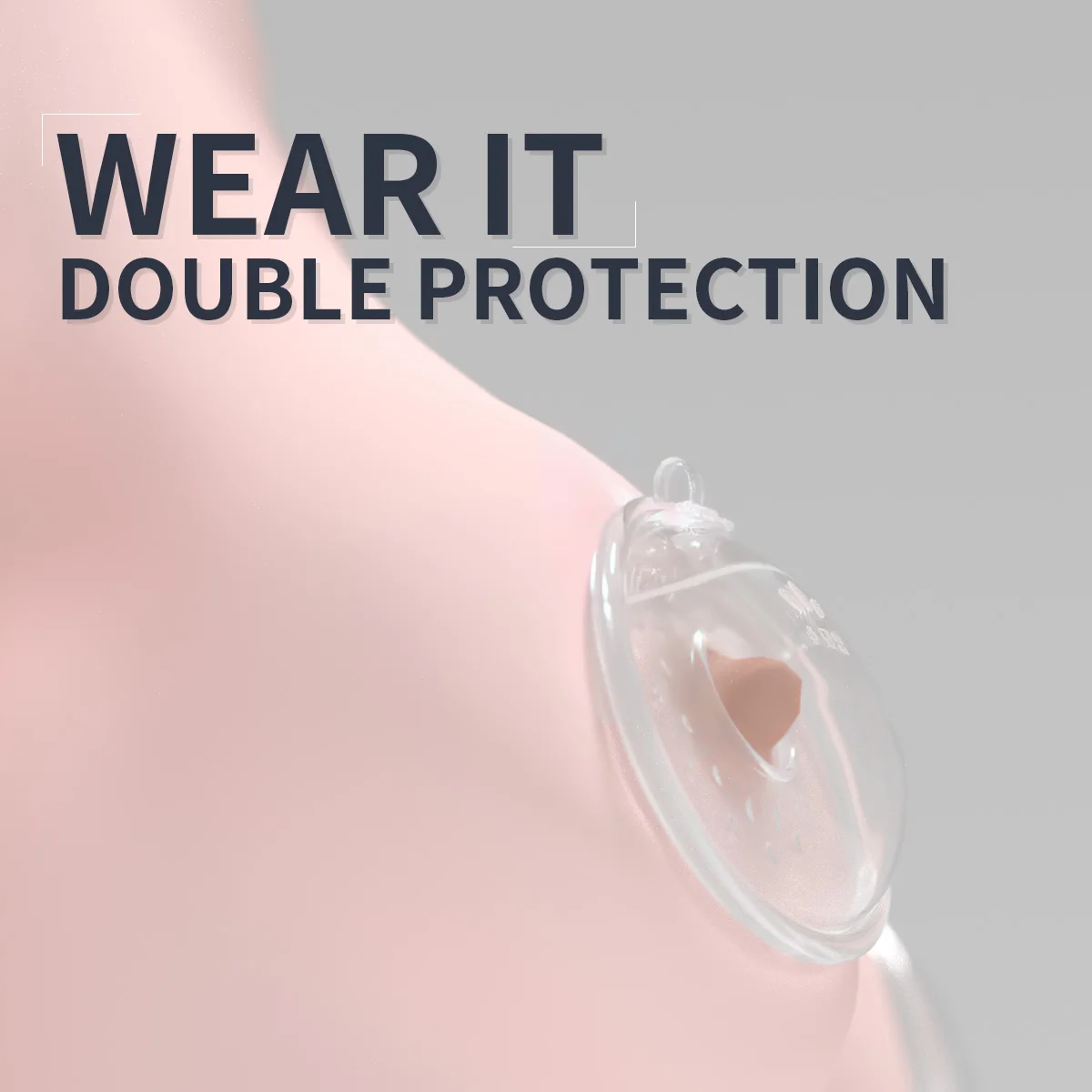 2PCS Wearable Breast Milk Collectors Silicone Shells BPA Free Milk Collection Cup Reusable & Washable Breastfeeding Nursing Pads 2