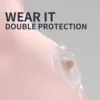 2PCS Wearable Breast Milk Collectors Silicone Shells BPA Free Milk Collection Cup Reusable & Washable Breastfeeding Nursing Pads 2