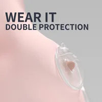 2PCS Wearable Breast Milk Collectors Silicone Shells BPA Free Milk Collection Cup Reusable & Washable Breastfeeding Nursing Pads 2