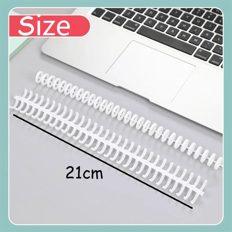 5PCS 30 Hole Loose Leaf Binder Spiral Ring Book Binder Binding Spiral Ring ZDHC03 plastic binding rings loose leaf binding coil