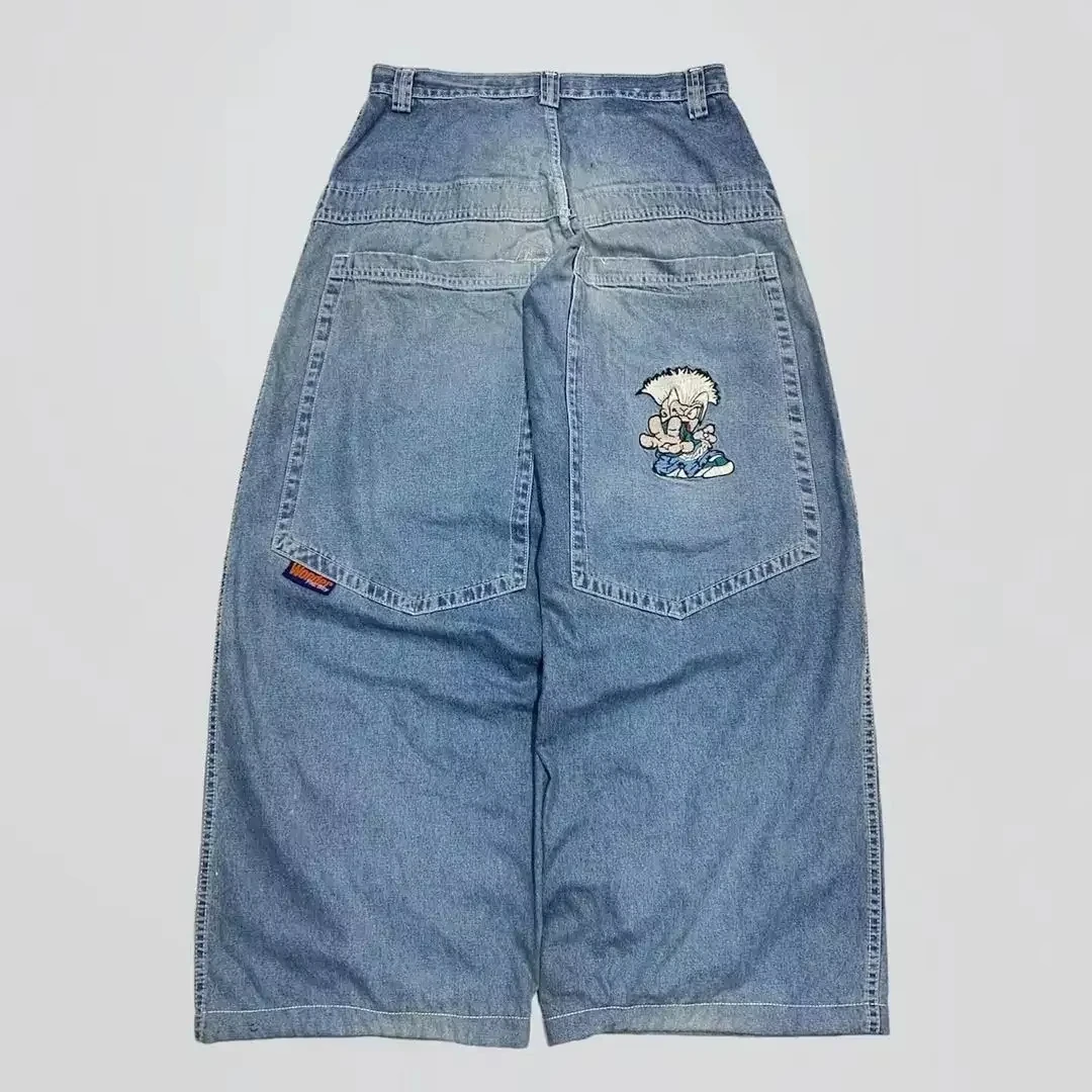 American Street Fashion Popular Women's Mid-Waist Multi-Pocket Work Jeans | ChicGrl
