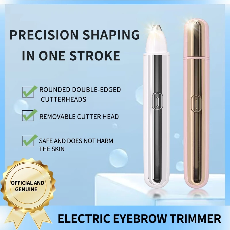 Eyebrow Trimmer for Women, Rechargeable Eyebrow Hair Remover, Painless Electric Razor, Eye Brow and Face Epilator Hair Removal