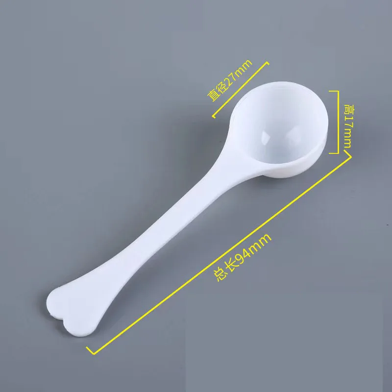 20 PCS Measuring Spoon White Drug Pesticide Safety Precise Selection 1 Spoon Is 1 g Powder kitchen measuring spoons measuring spoon set