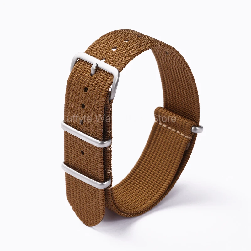 Premium Nylon Watch Strap - Brown, Green, Black Military Sport Bracelet Replacement