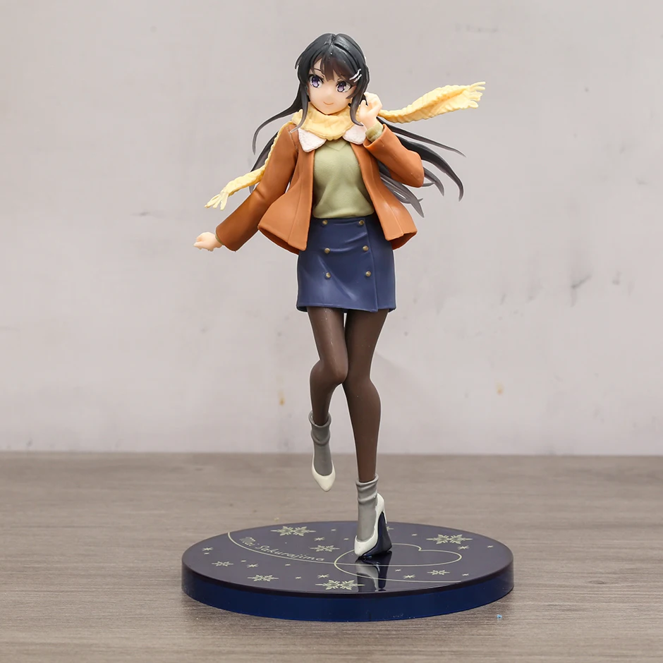 

Bunny Girl Senpai Mai Sakurajima Coreful Winter Clothing Ver Figurine Collection Figure Model Toy Gift