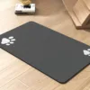 Waterproof Absorbent Pet Feeding Mat - Quick Dry Pet Placemat For Food And Water Bowl With Rubber Backing For Dog And Cat