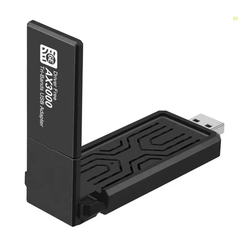 

AX3000M Wireless WiFi6 USB Card WIFI Connector Usb3.0 for Laptops Desktops 3000Mbps WIFI Transmitter Dropshipping