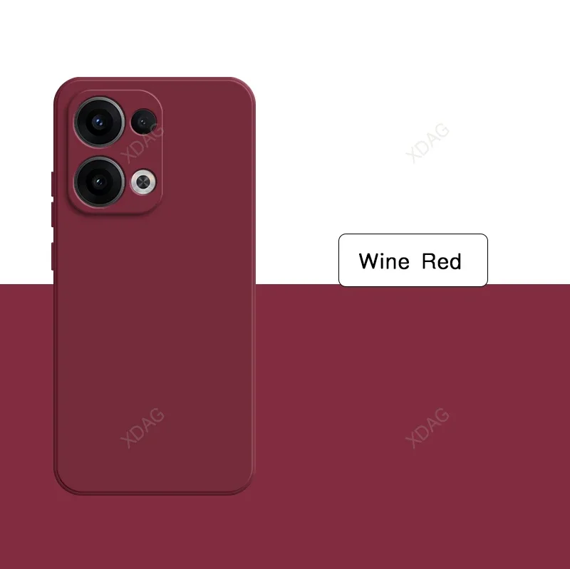 Enhanced Liquid Silicone Phone Case with Camera Protection - Basic Simple Square Design