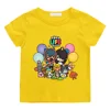 Girls/Boys Clothes Game Toca Boca and Gacha Life World Cartoon Graphic Printed T-shirt Kids Comfy Versatile Summer Short Sleeve 4