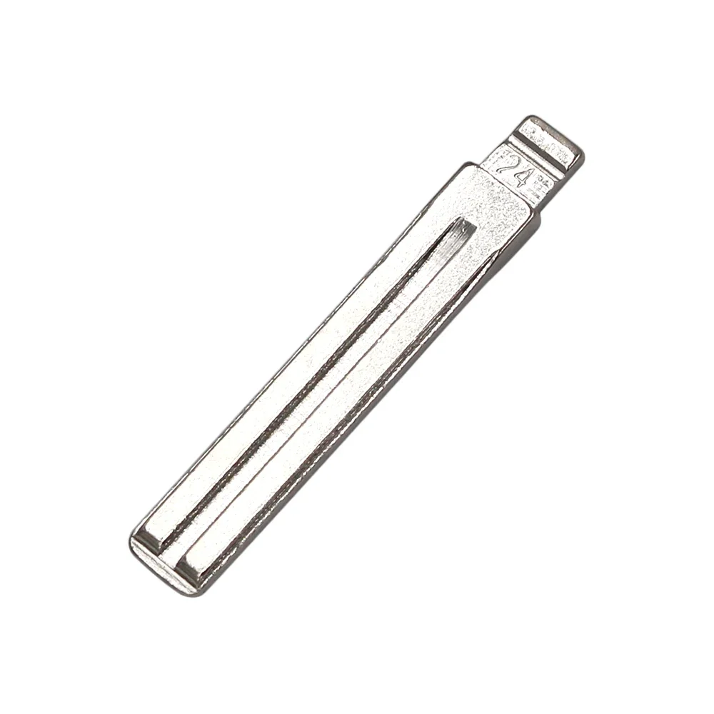 NO.24 Metal KIA7 Uncut Flip Key Blade Blank for For Hyundai Elantra Equus Genesis I30 I45 IX35 Sonata Tucson KIA RIO 10pcs/lot car key