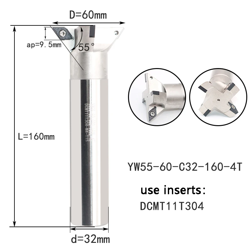 Fresa A Coda Di Rondine HSS 30mm - Frese Per Legno E Metallo, Angolo 45/60 Gradi, Gambo 16mm, Per CNC E Router, Ideale Per Lavori Di Precisione