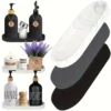 1PC Oval Silicone Bathroom Counter Tray 9.84 Inch (Approx. 25cm) Flexible Kitchen Soap Tray 5