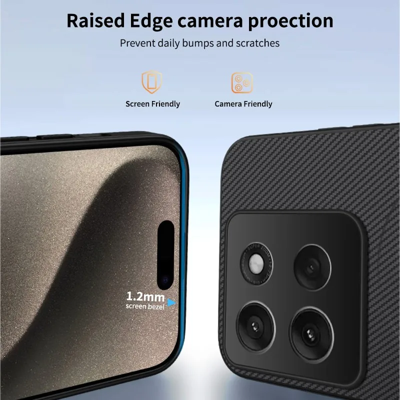 Magnetic Carbon Fiber Texture Shockproof Phone Case Cover