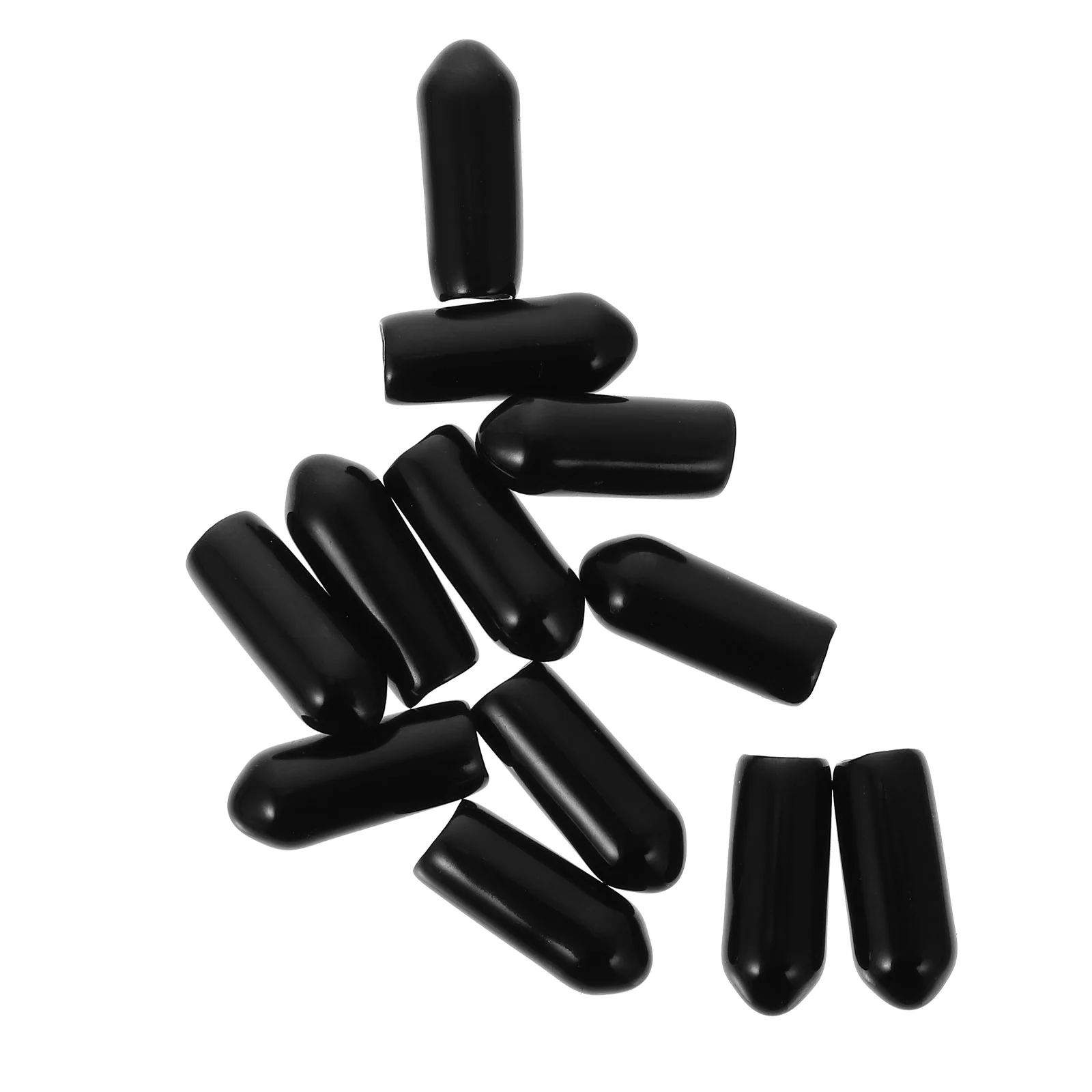 

Black Headband Hair Hoop Replacement Cap Cover Hair Band Tube Caps Screw Thread Protectors Safety Cover Diy Hair