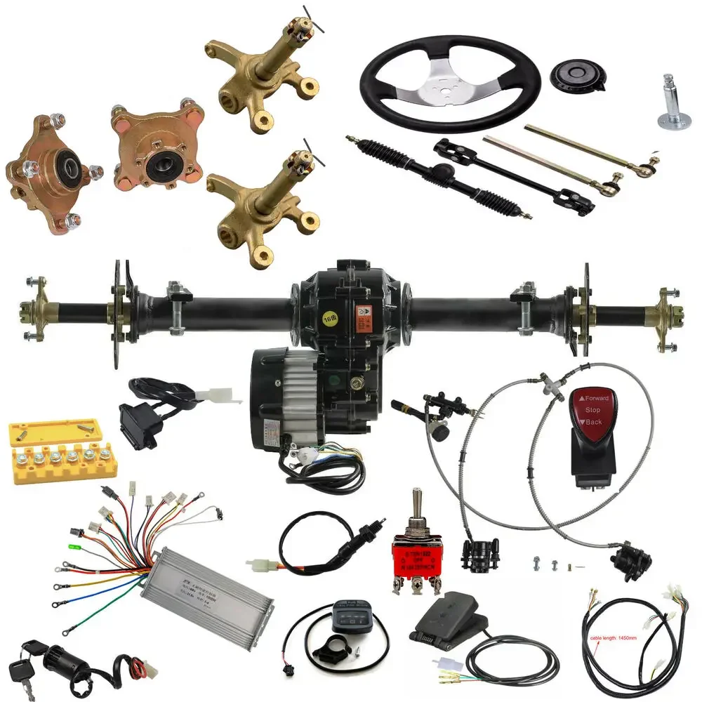 

TDPRO 40 "картинг задний мост для трайка kit 48 в 1000 Вт, дифференциальный двигатель, Ступица рулевого колеса для трицикла, квадроцикла, багги
