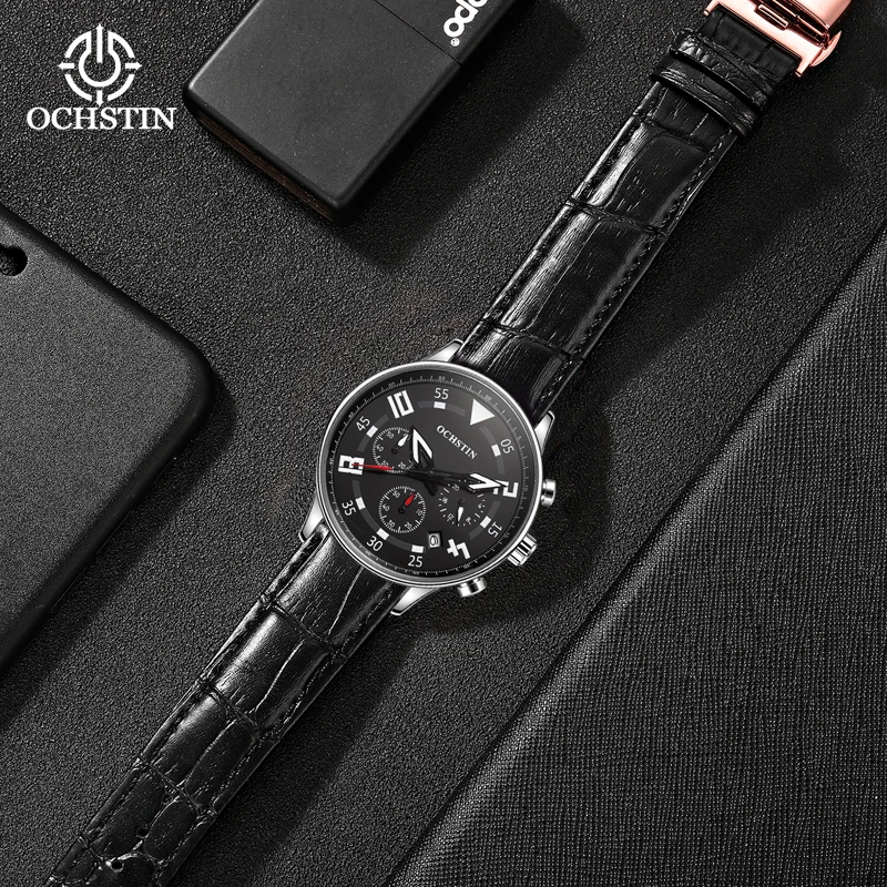 Ochstin original brand PROMINENTE celebrity casual series simple multi-functional quartz movement light men's quartz watch