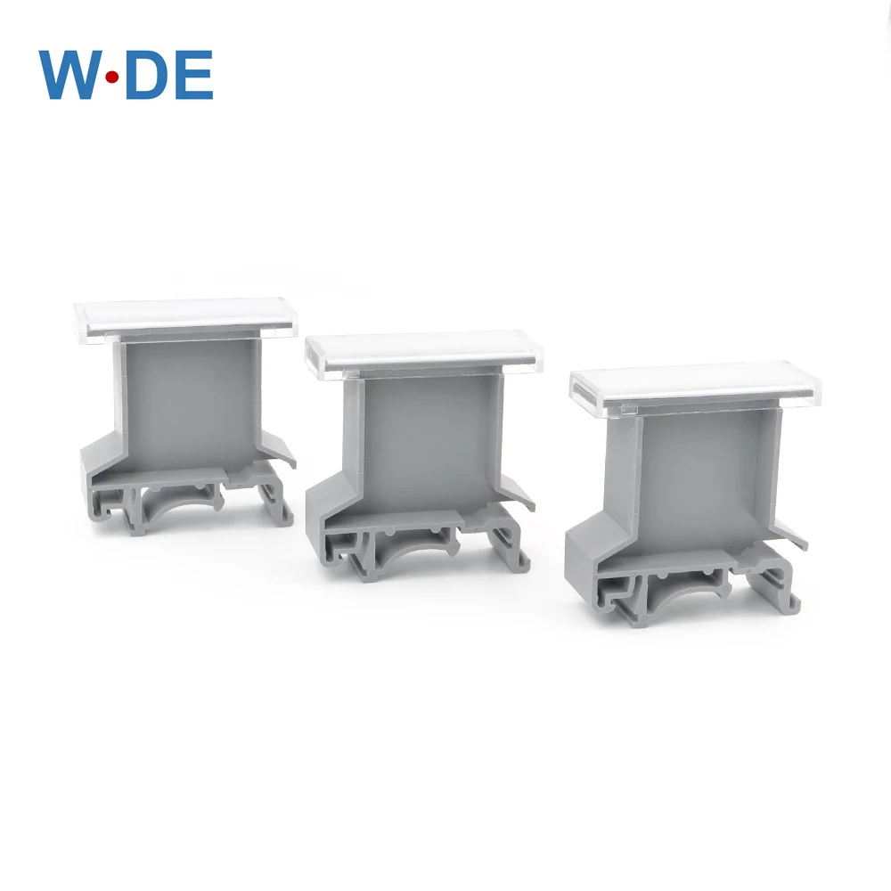 Terminal Strip Marker Carriers Marcação Etiqueta de Impressão Diferente Bloco Terminal Acessórios tipo uk 100 Pcs